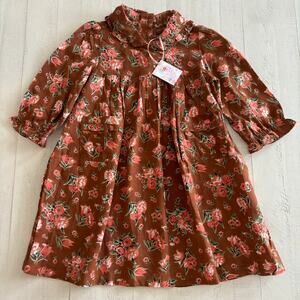 April Cornell Tulip Pattern Dress 12-18 mons NWT Boho Bohemian Spring Earthy